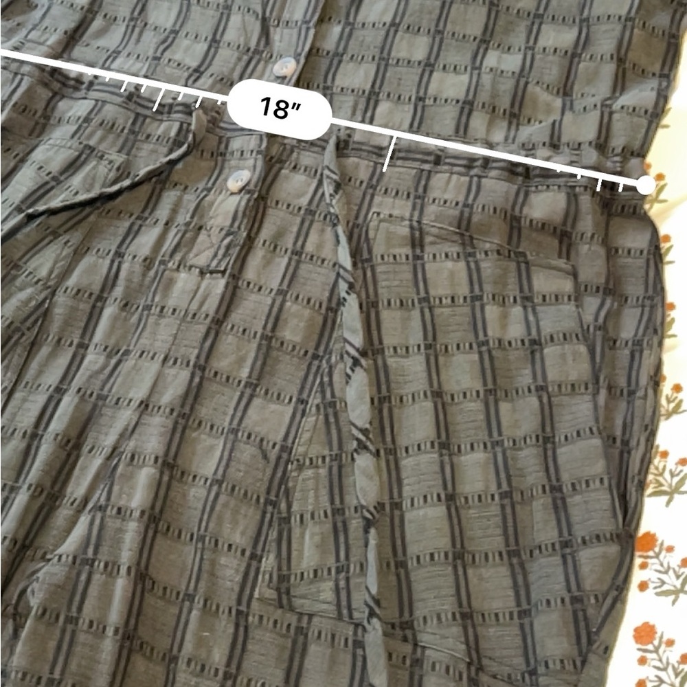 Whimsy + Row Remy Jumpsuit Hunter Plaid Large - Picture 12 of 16